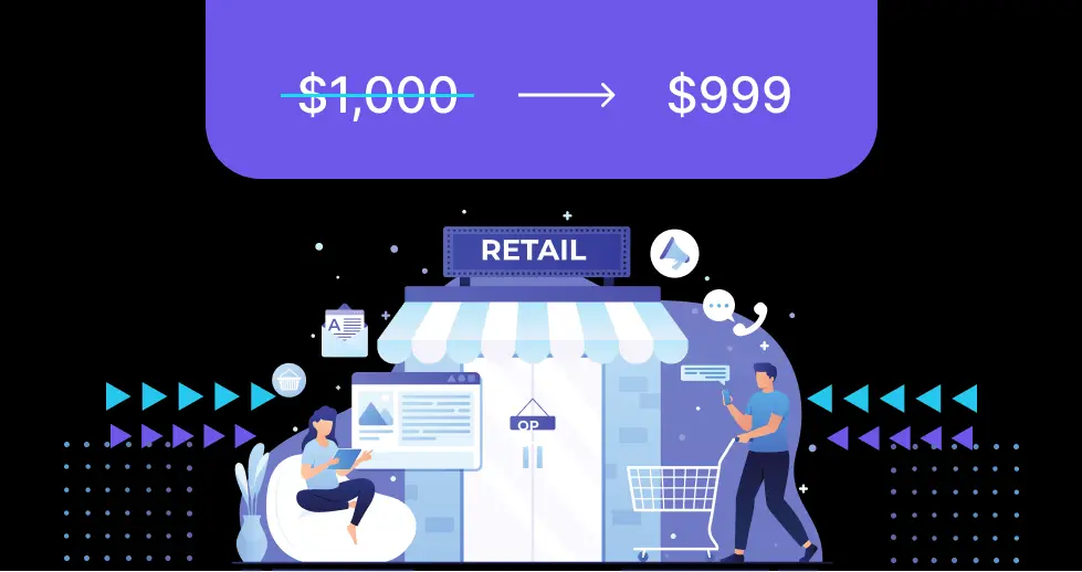 Online Retail Strategy with a price cut from $1,000 to $999